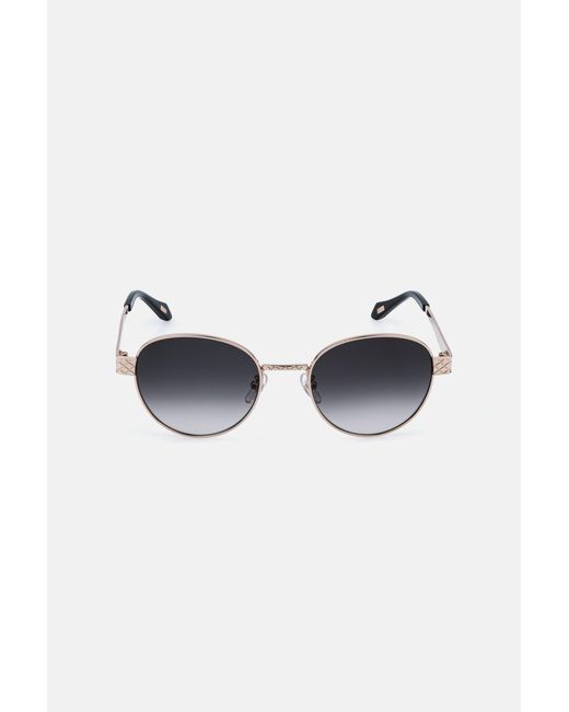 Roberto Cavalli Blue Geometrical Metal Frame