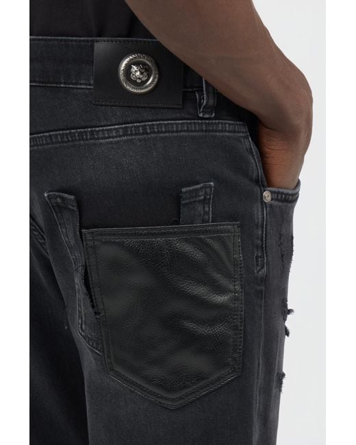 Roberto Cavalli Black Denim Trousers for men