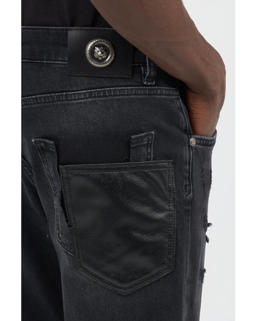 Roberto Cavalli Black Denim Trousers for men