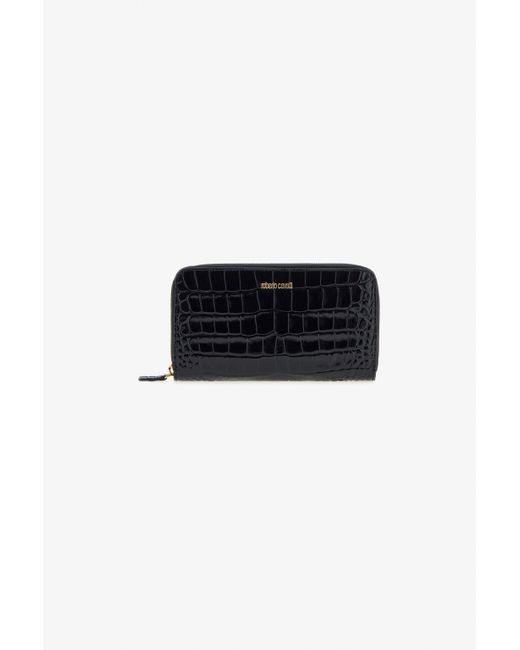 Roberto Cavalli Black Logo Wallet