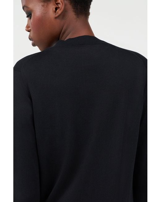 Roberto Cavalli Black Wool Cardigan