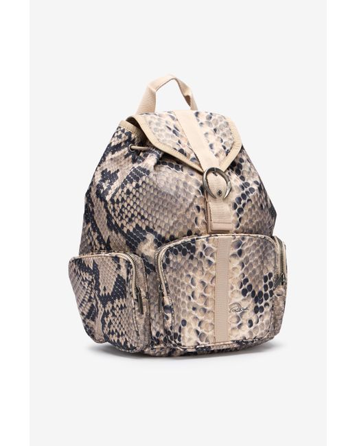 Roberto Cavalli Gray Rucksack Python Napoli