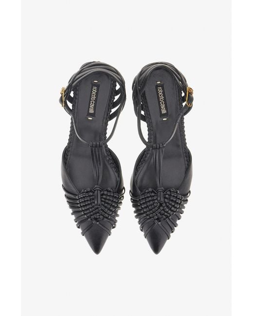 Roberto Cavalli Black Ballerina With Weave