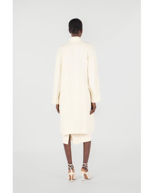 Roberto Cavalli White Wall Print Coat