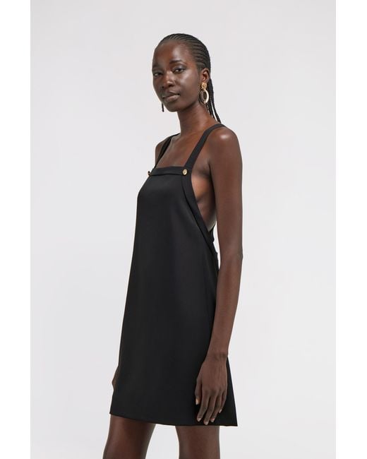 Roberto Cavalli Black Rc Logo Dress