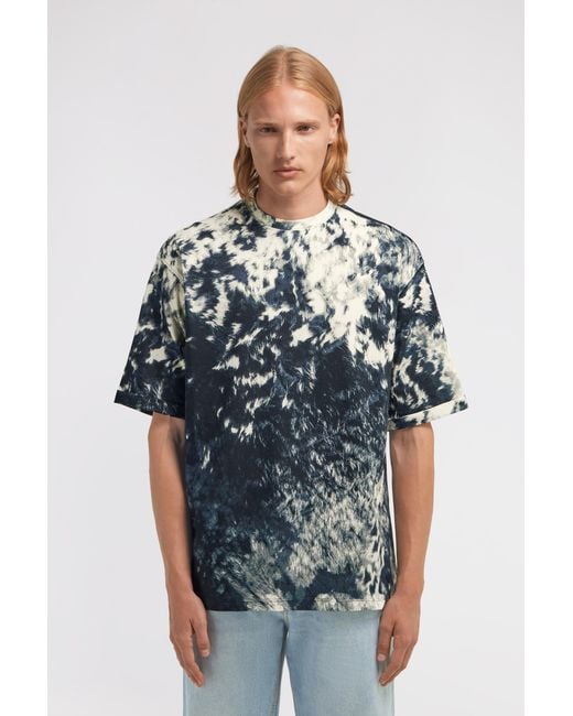 Roberto Cavalli Blue Appaloosa Print T-Shirt for men