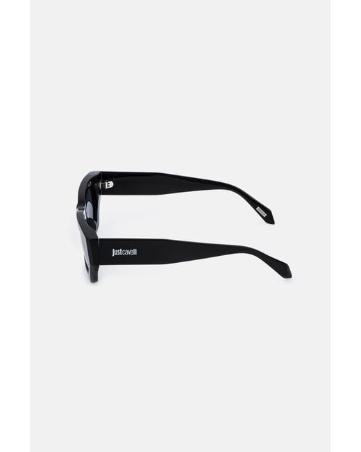 Roberto Cavalli Black Rectangular Frame