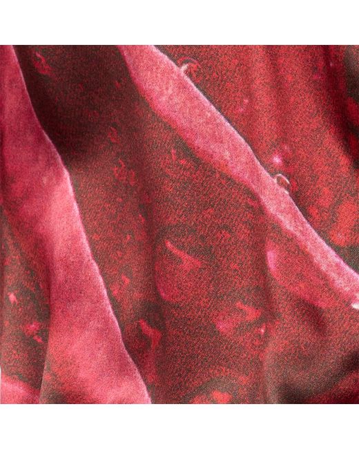 Roberto Cavalli Red Abstract-Print Bodysuit