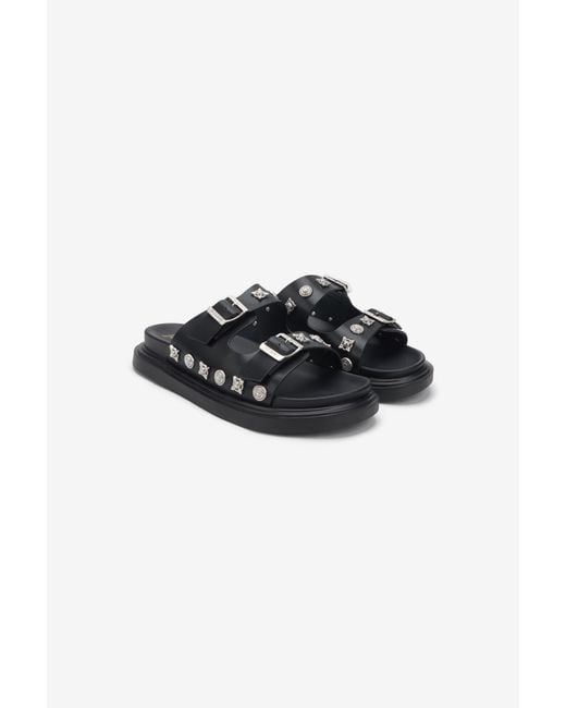 Roberto Cavalli Black Summer Sandals for men