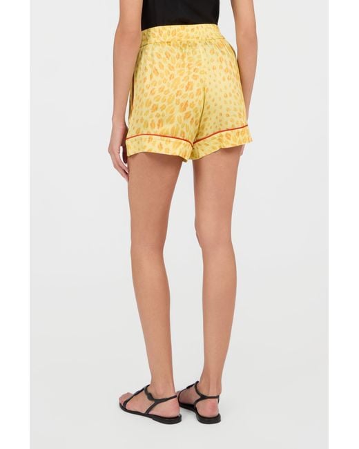 Roberto Cavalli Yellow Shorts
