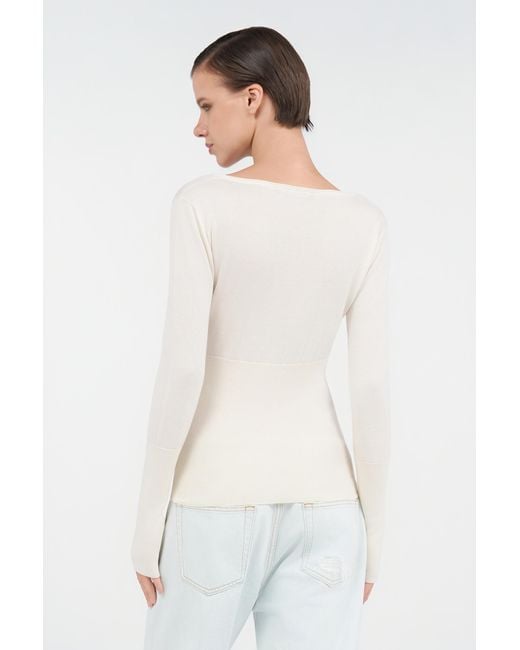 Pull En Coton Roberto Cavalli en coloris White