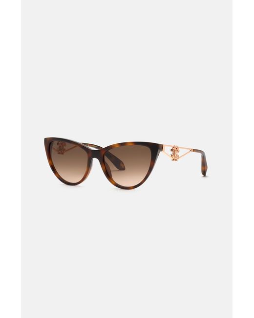 Roberto Cavalli White Cat-Eye Sunglasses