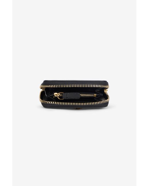 Roberto Cavalli Black Small Wallet With Mirror Snake Monogram