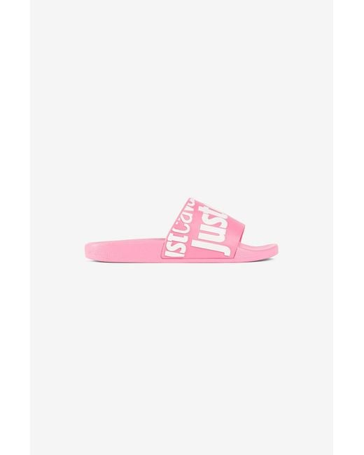 Roberto Cavalli Pink Just Cavalli Logo Slides