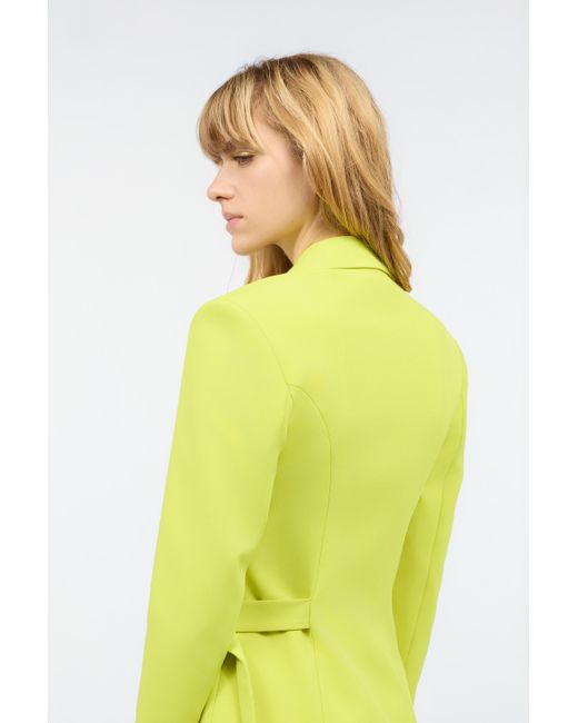 Chaqueta Con Cinturón Lateral Roberto Cavalli de color Yellow