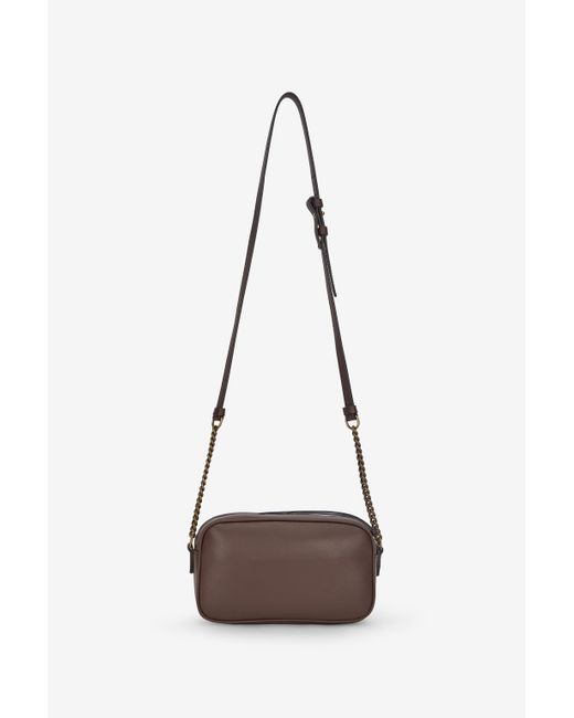 Roberto Cavalli White Camera Bag With Mirror Snake Monogram