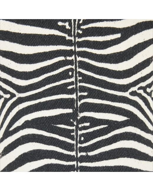Roberto Cavalli White Pants With Tigress Print for men