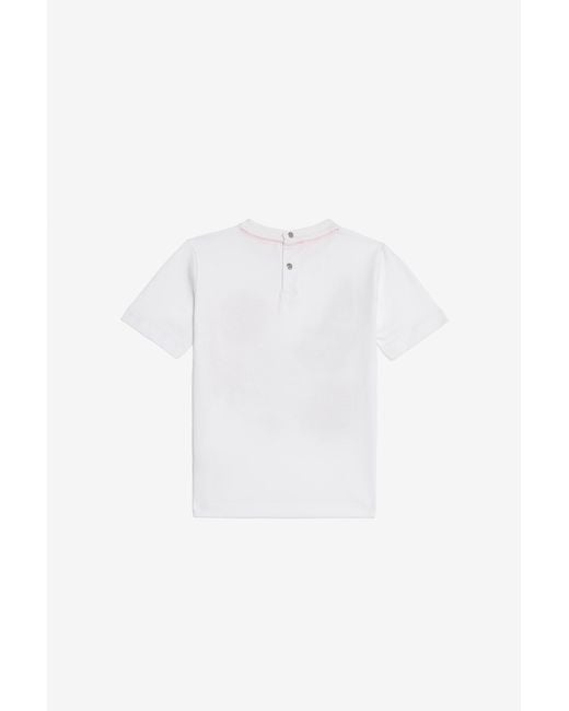 Roberto Cavalli White T-Shirt With Graphic Print for men