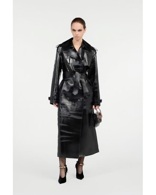 Trench Coat Roberto Cavalli Taille L (12US) - Occasion Très Bon état - Couleur Beige - Motif Animal