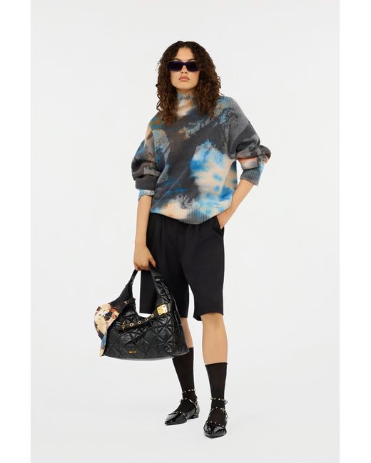 Pull Imprimé Rusty Stain Roberto Cavalli en coloris Blue
