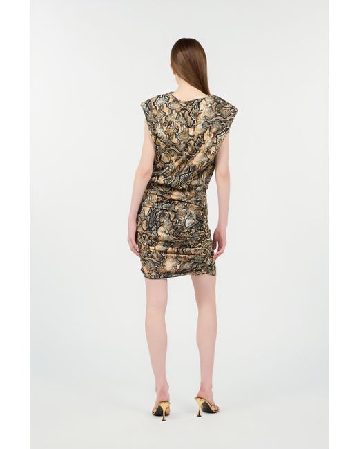Mini-Robe À Imprimé Python Roberto Cavalli en coloris White