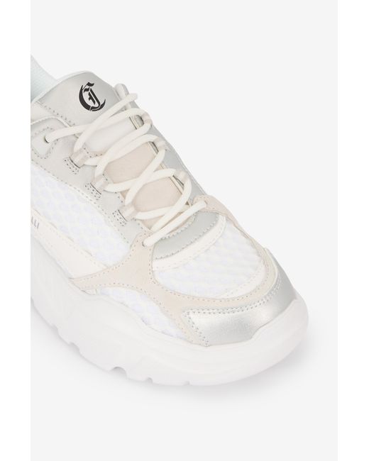 Roberto Cavalli Multicolor Chunky Sneakers With Leather Inserts