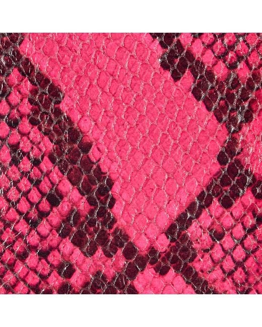 Roberto Cavalli Pink Python-Print Skirt