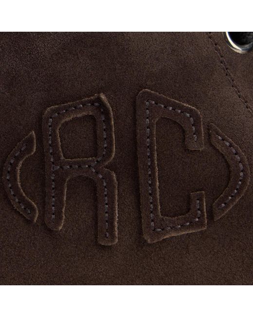 Roberto Cavalli Black High-Top Sneakers Chocolate With Rc Monogram for men