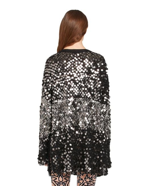 Pull À Sequins Brodés Roberto Cavalli en coloris Black
