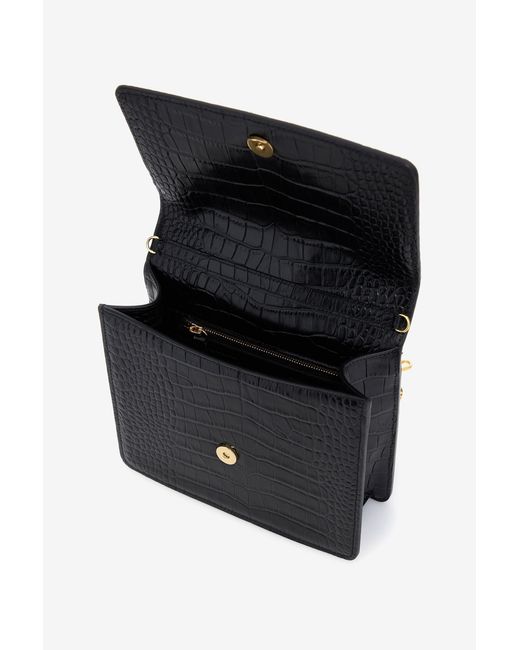 Roberto Cavalli Black Large Roar Bag