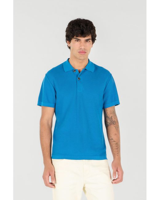 Roberto Cavalli Blue Stretto Di Messina Polo Sweater for men
