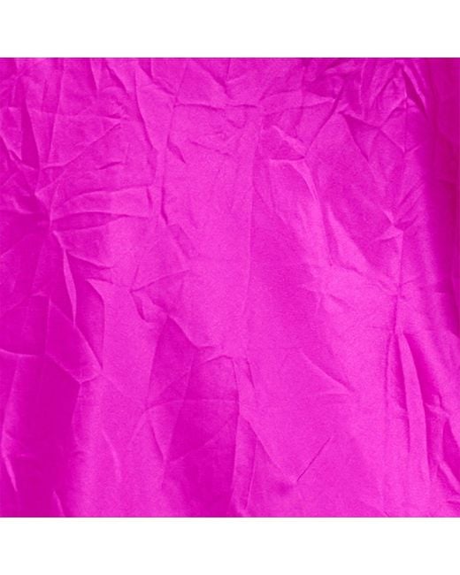 Roberto Cavalli Pink Top With Lace Detailing
