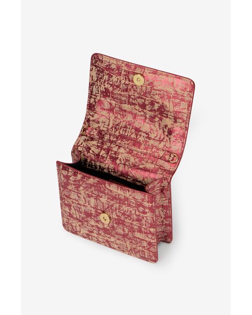 Roberto Cavalli Red Medium Roar Bag
