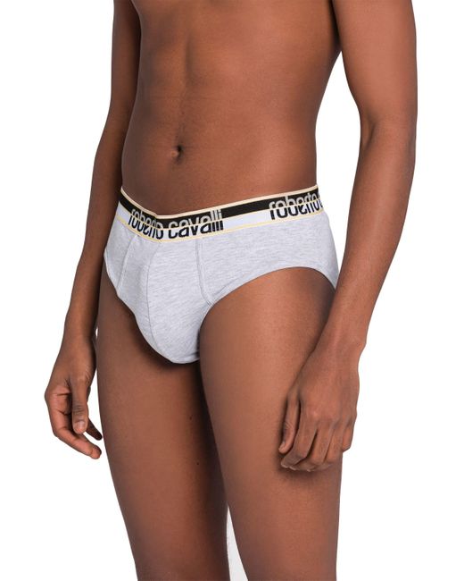 Roberto Cavalli Multicolor Logo Briefs for men