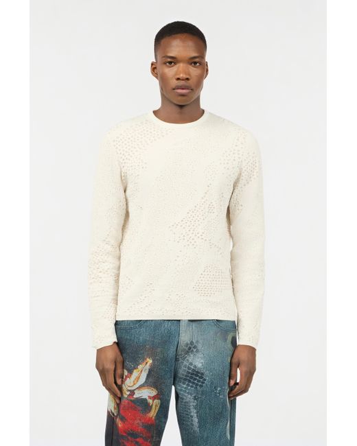 Roberto Cavalli Pullover Mit Motiv Python in White für Herren