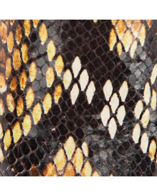 Roberto Cavalli Multicolor Texan Boots With Python Print