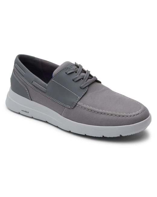 Rockport Truflex Cayden Boat Shoe in Grey (Gray) Lyst