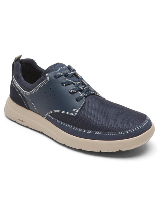 Rockport Denim Truflex Cayden Plain Toe Sneaker in Blue for Men | Lyst