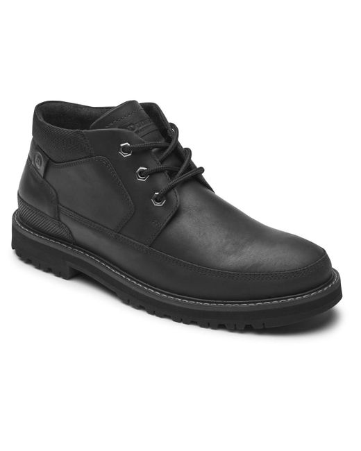 Rockport Dunham Byrne Chukka Boots in Black for Men | Lyst