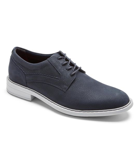 Rockport Tanner Plain Toe Oxford Shoes in Navy (Blue) for Men | Lyst
