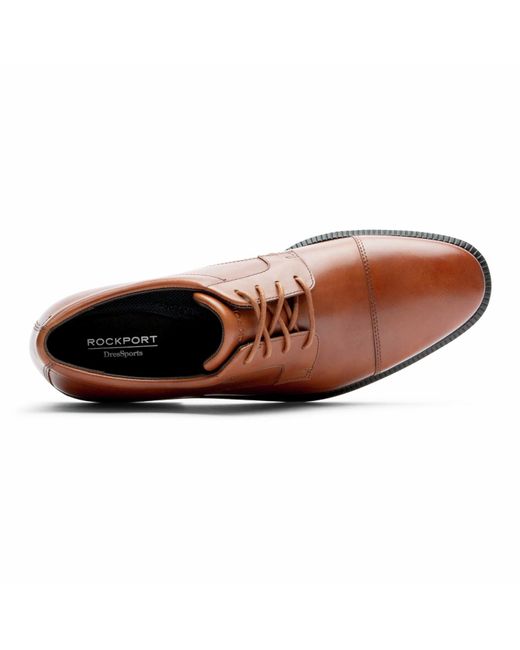 rockport dressports luxe cap toe oxford