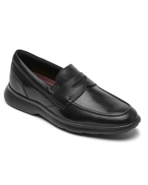 Rockport Truflex Dressports Penny Loafer Shoes in Black for Men | Lyst