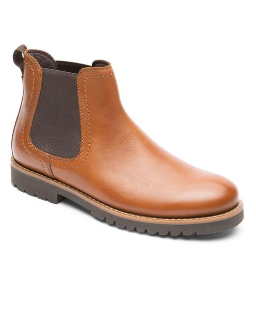 Rockport Mitchell Chelsea Boots in Tan (Brown) for Men Lyst