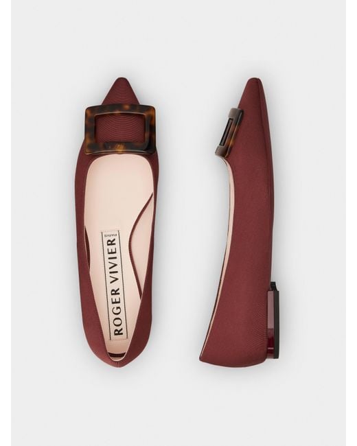 Roger Vivier Red Gommettine Ballerinas