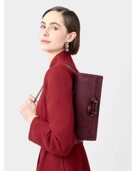 Roger Vivier Brown Belle Vivier Clutch
