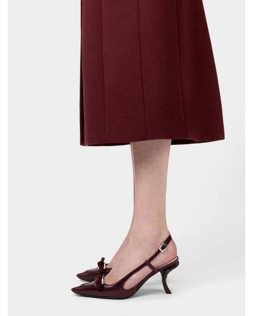 Roger Vivier Red Virgule Slingback Pumps