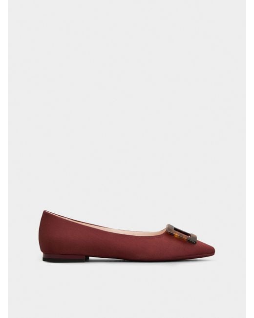 Roger Vivier Red Gommettine Ballerinas