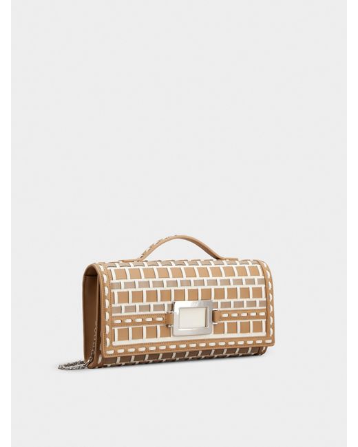 Roger Vivier Natural Belle Vivier Clutch