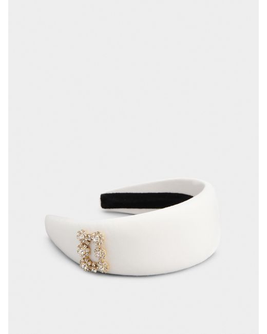 Diadema efflorescence en grogrén Roger Vivier de color Natural