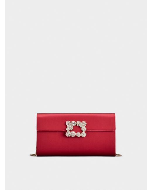 Roger Vivier Red Efflorescence Clutch